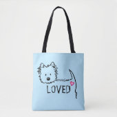 KiniArt Westie LOVED Tasche (Vorderseite)