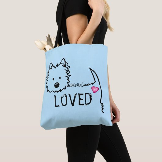 KiniArt Westie LOVED Tasche (Von Nahem)