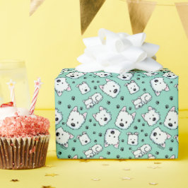 KiniArt Westie Lover Geschenkpapier