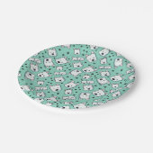 KiniArt Westie Lover Pappteller (Schrägansicht)