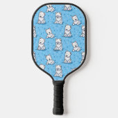 KiniArt Westie Lover Pickleball Schläger (Rückseite)