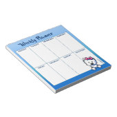 KiniArt Westie Lovers Wochenplan Notepad Notizblock (angewinkelt)
