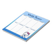 KiniArt Westie Lovers Wochenplan Notepad Notizblock (Rotiert)
