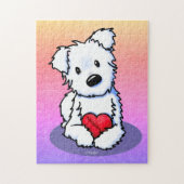 KiniArt Westie Mended Heart Puzzle (Vertikal)