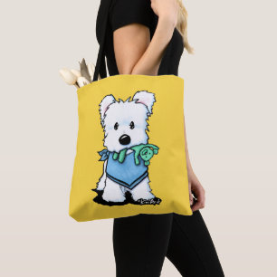 KiniArt Westie mit Teddy-Bären-Tasche Tasche