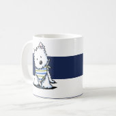 KiniArt Westie Nautical Tasse (Vorderseite Links)