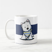 KiniArt Westie Nautical Tasse (Links)