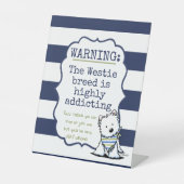 KiniArt Westie Nautical Tasse Sockelschild (Vorderseite)