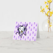 KiniArt Westie New Puppy Glückwunschkarte Karte (Gelbe Blume)