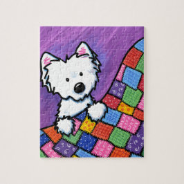 KiniArt Westie on Quilt Puzzle