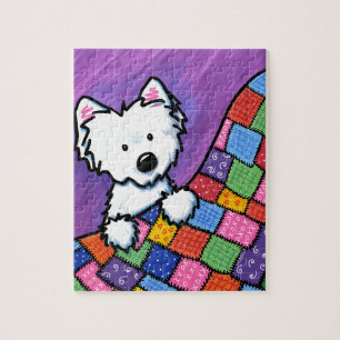 KiniArt Westie on Quilt Puzzle