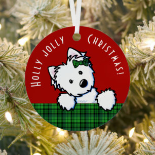 KiniArt Westie Ornament Aus Metall