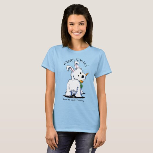 KiniArt Westie Osterbrummy T-Shirt (Vorne ganz)