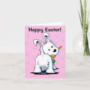 KiniArt Westie Ostern Bummy Feiertagskarte