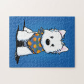 KiniArt Westie Peach Puzzle (Horizontal)
