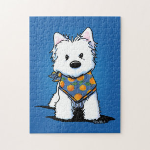 KiniArt Westie Peach Puzzle