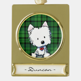 KiniArt Westie Personalisierte Ornament