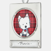 KiniArt Westie Personalisierte Ornament (Links)