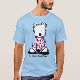 KiniArt Westie PJs Valentine T - Shirt