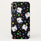 KiniArt Westie Polka Dot Case-Mate iPhone Hülle (Rückseite)