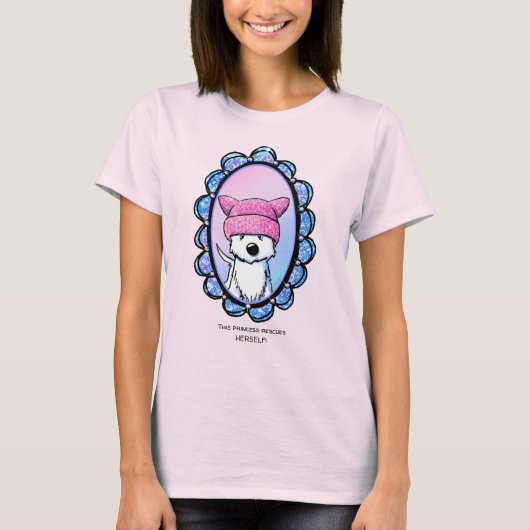 KiniArt Westie Princess T-Shirt (Vorderseite)