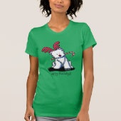 KiniArt Westie Reindeer Dark Shirt (Vorderseite)