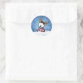 KiniArt Westie Reindeer Stickers (Tasche)