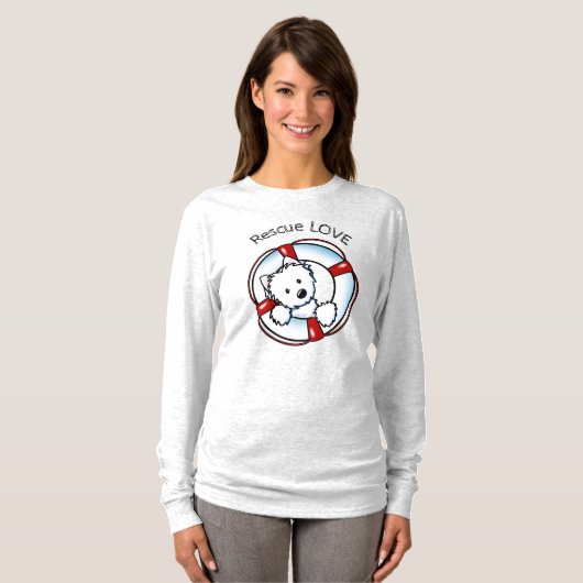 KiniArt Westie Rescue T-Shirt (Vorne ganz)
