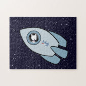 KiniArt Westie Rocket Dog Jigsaw Puzzle (Horizontal)