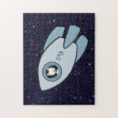 KiniArt Westie Rocket Dog Jigsaw Puzzle (Vertikal)