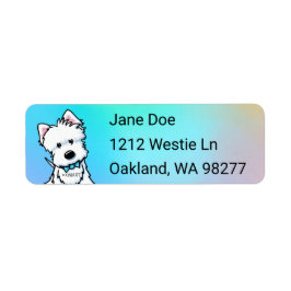 KiniArt Westie Rücksendeadresse Label