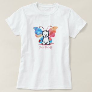 KiniArt Westie Schmetterling T-Shirt