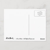 KiniArt Westie Sun Doggles Postkarte (Rückseite)