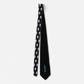 KiniArt Westie Terrier Neck Tie Krawatte (Rückseite)