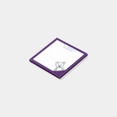 KiniArt Westie Terrier Post-it Notes Klebezettel (angewinkelt)