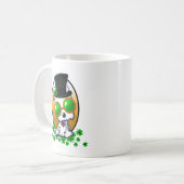 KiniArt Westie Terrier St. Paddy's Kaffeetasse (Vorderseite Links)