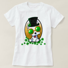 KiniArt Westie Terrier St. Paddy's T - Shirt