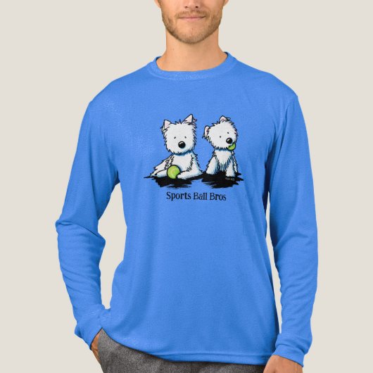 KiniArt Westie Terrier Tri-Blend Shirt (Vorderseite)