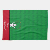 KiniArt Westie Terrier Weihnachten Geschirrtuch (Horizontal)