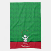 KiniArt Westie Terrier Weihnachten Geschirrtuch (Vertikal)