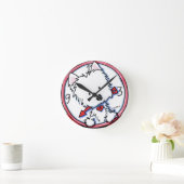 KiniArt Westie Time Runde Wanduhr (Zuhause)