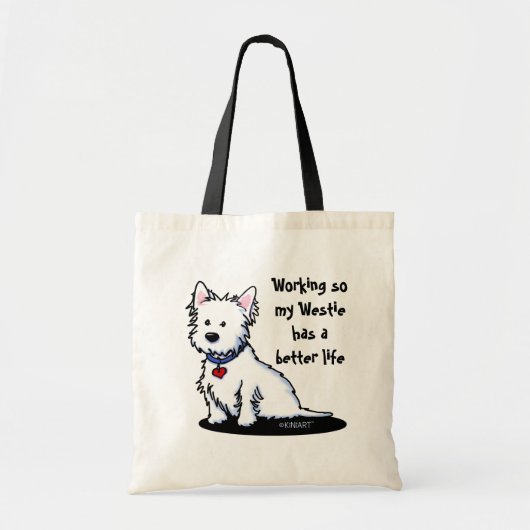 KiniArt Westie Tragetasche (Vorne)