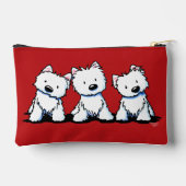 KiniArt Westie Trio Small Zubehörtasche (Rückseite)