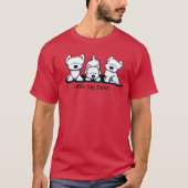 KiniArt Westie Trio T-Shirt (Vorderseite)
