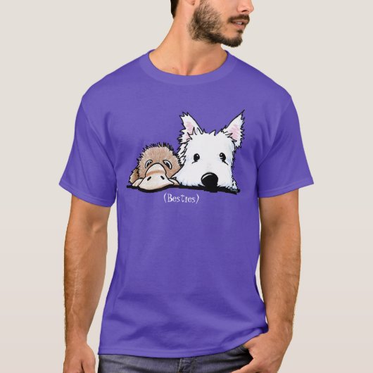 KiniArt Westie und Platypus Toy T - Shirt (Vorderseite)