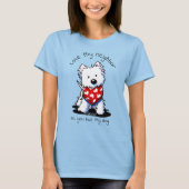 KiniArt Westie Valentine Light T - Shirt (Vorderseite)