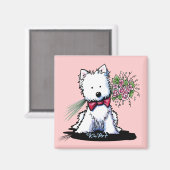 KiniArt Westie Valentine Magnet (Vorderseite/Rückseite)
