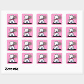 KiniArt Westie Valentine Stickers (Blatt)