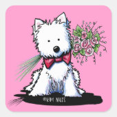 KiniArt Westie Valentine Stickers (Vorderseite)