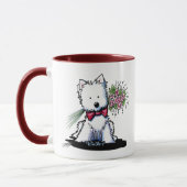 KiniArt Westie Valentine Tasse (Links)